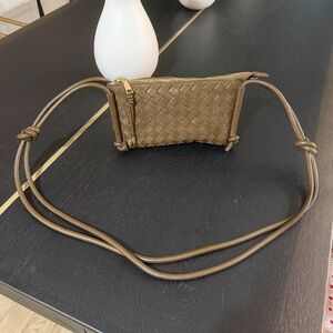 Dolce Vita Tan Woven Crossbody Bag
